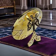 Настольное зеркало с бабочкой и фианитами. Златоуст — фотография 1