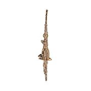 Бронзовая ёлочная игрушка с крысой — фотография 4