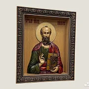Святой Апостол Павел икона резная из дерева — фотография 2
