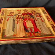 Икона Царственных Страстотерпцев "Семья Романовых" — фотография 4