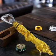 На память: Бронзовая открывашка для пива "Кабан" — фотография 1