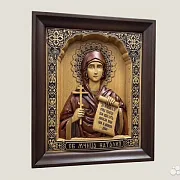 Икона резная Святая Наталья (Наталия) — фотография 2