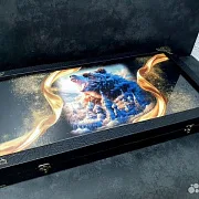 Нарды под стеклом «Великая Держава» — фотография 3