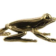 Статуэтка «Тропическая лягушка» из бронзы, 25×51×55 мм — фотография 2