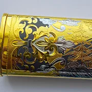 Дамасский нож «Олень» №2 на подставке — фотография 6