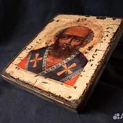 Икона святого Николая под старину — фотография 6