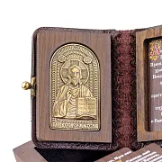 Книга с молитвами "Иисус Христос" — книга в кожаном переплёте — фотография 5