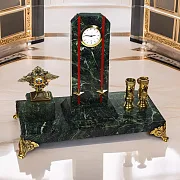 Часы «Погон» с гербом МВД и подставками — красивый подарок — фотография 1
