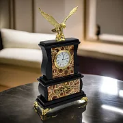 Часы «Орёл» с яшмой и долеритом, 155×70×285 мм — фотография 1
