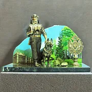 Бронзовая статуэтка «Погранзастава» — оригинальный подарок — фотография 1